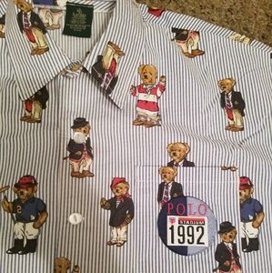 Custom Ralph Lauren polo button up XL- XXL